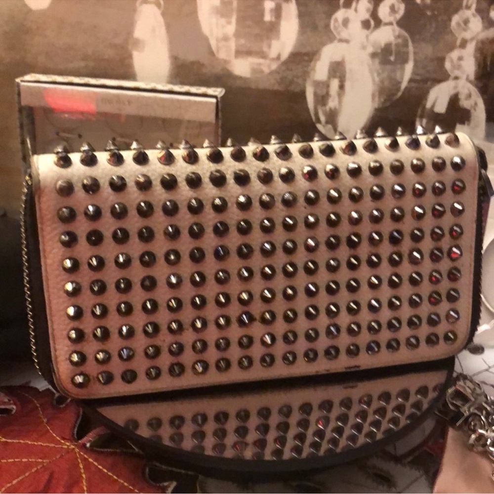 Christian Louibuton Studded Long Wallet - Picture 3 of 10